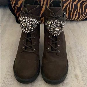 Rhinestone laced Booties